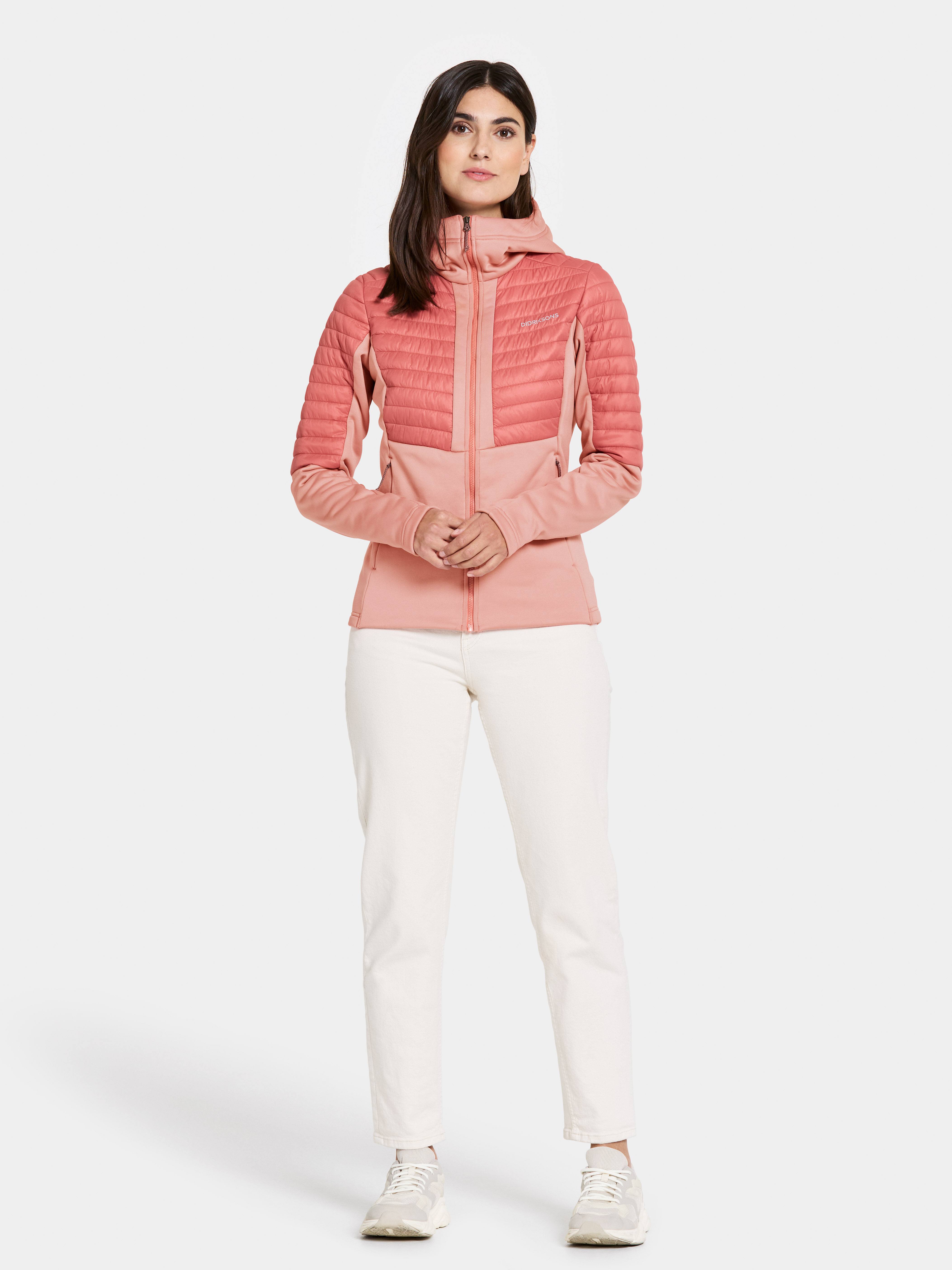 Didriksons Women's Annema 6 Full Zip Powder Pink 04