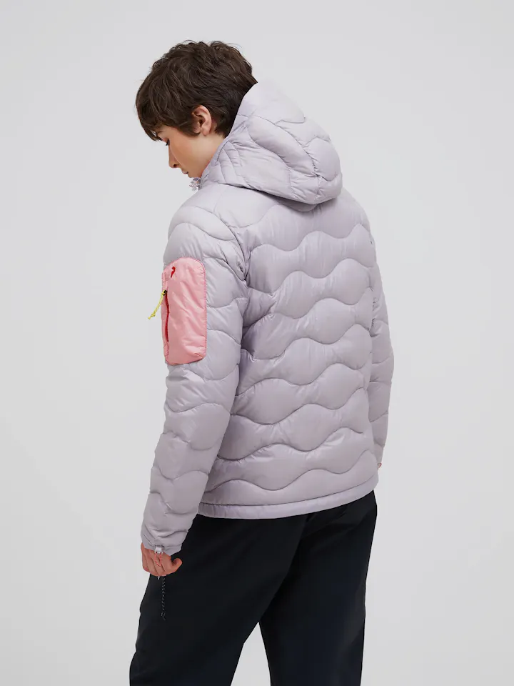 Peak Performance Women's Helium Utility Down Hood - Naisten kevytuntuvatakki Misty lavender / canary lime 07