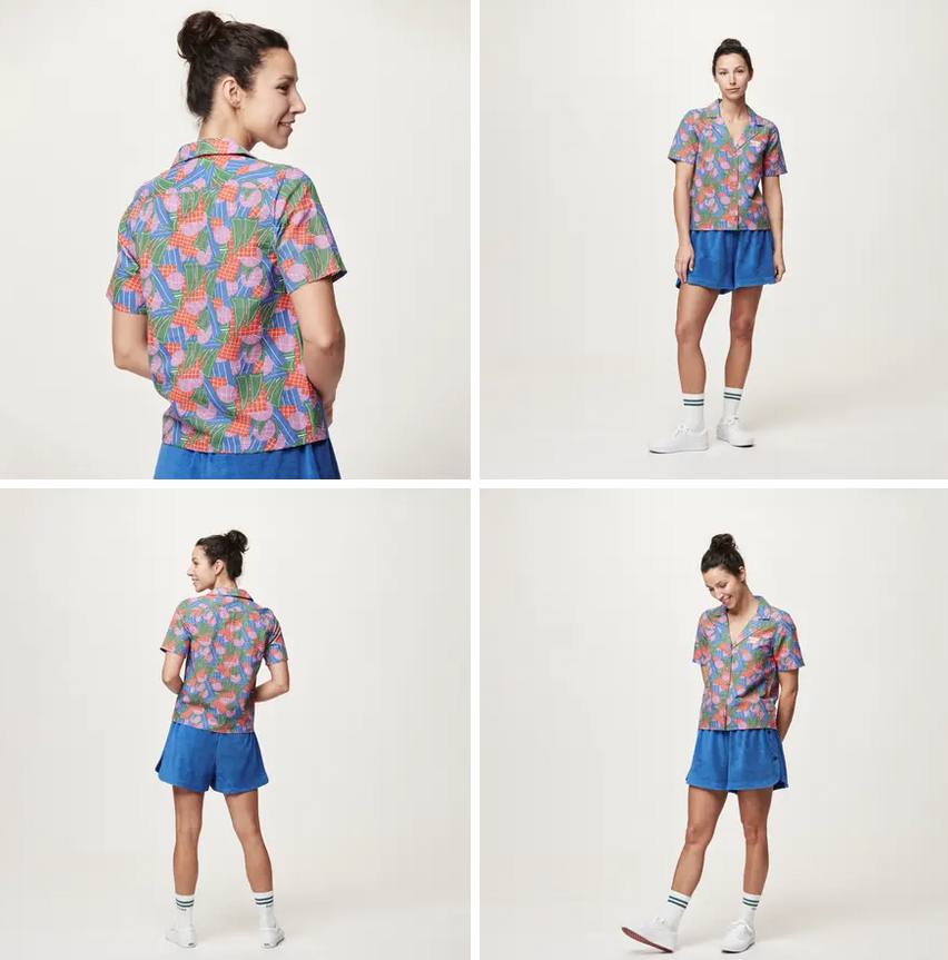 Picture Organic Clothing Women's Kintha Shirt Printed Pattern 04