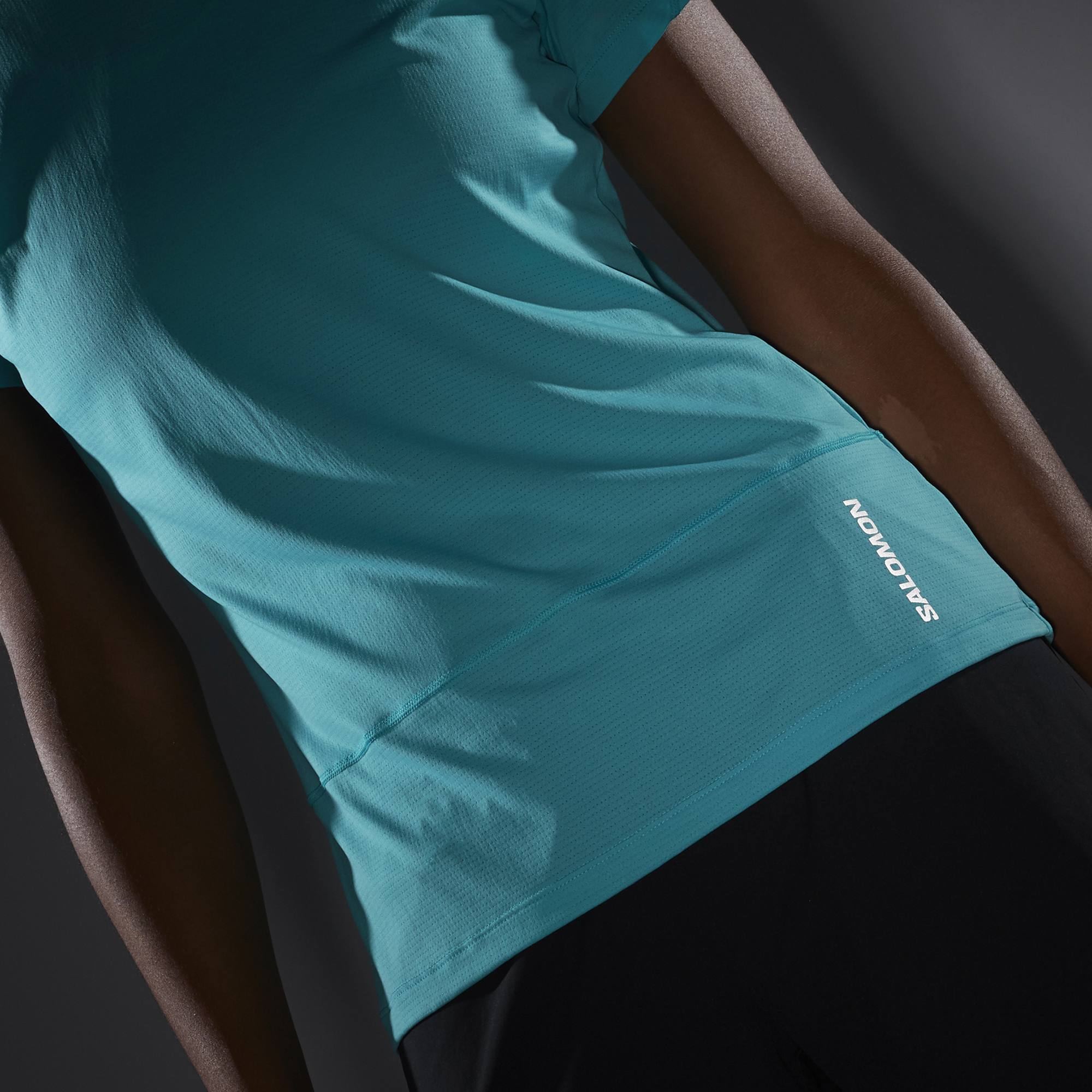 Salomon Women's Cross Run Tee Vaaleansininen 04