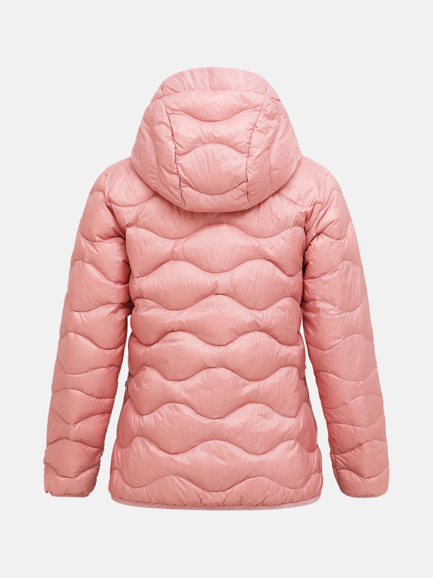 Peak Performance Women's Helium Down Hood Jacket Warm blush / red pompeian 02