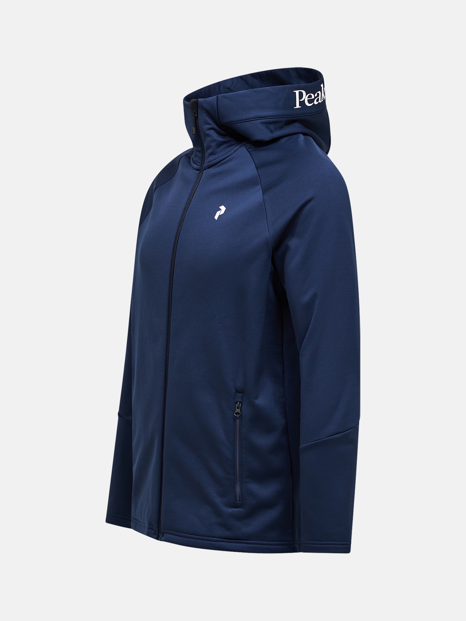 Peak Performance Men's Rider Essentials Midlayer Zip Hood Blue Shadow 03