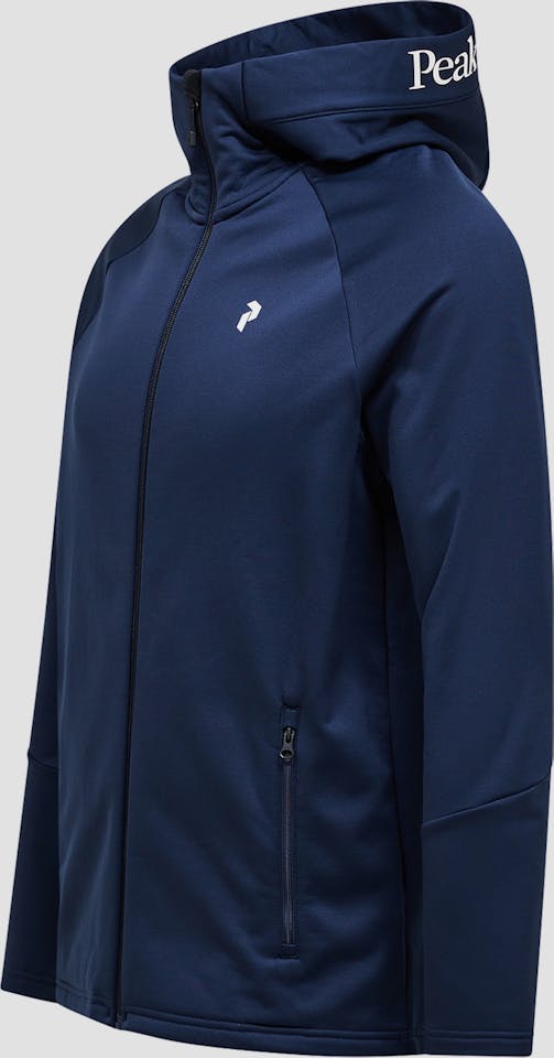 Peak Performance Men's Rider Essentials Midlayer Zip Hood Blue Shadow 03