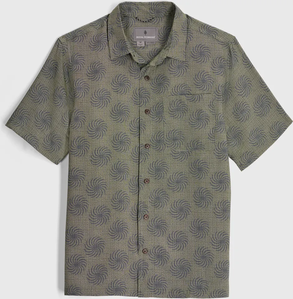 Royal Robbins Camino Pucker Short Sleeve Olive 01