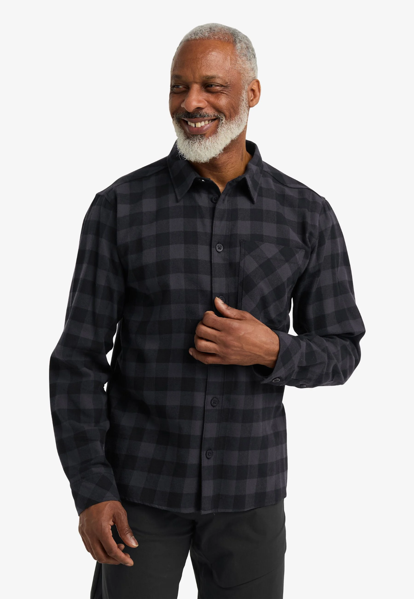 Jack Wolfskin Men's Lite Flannel Shirt Black 05