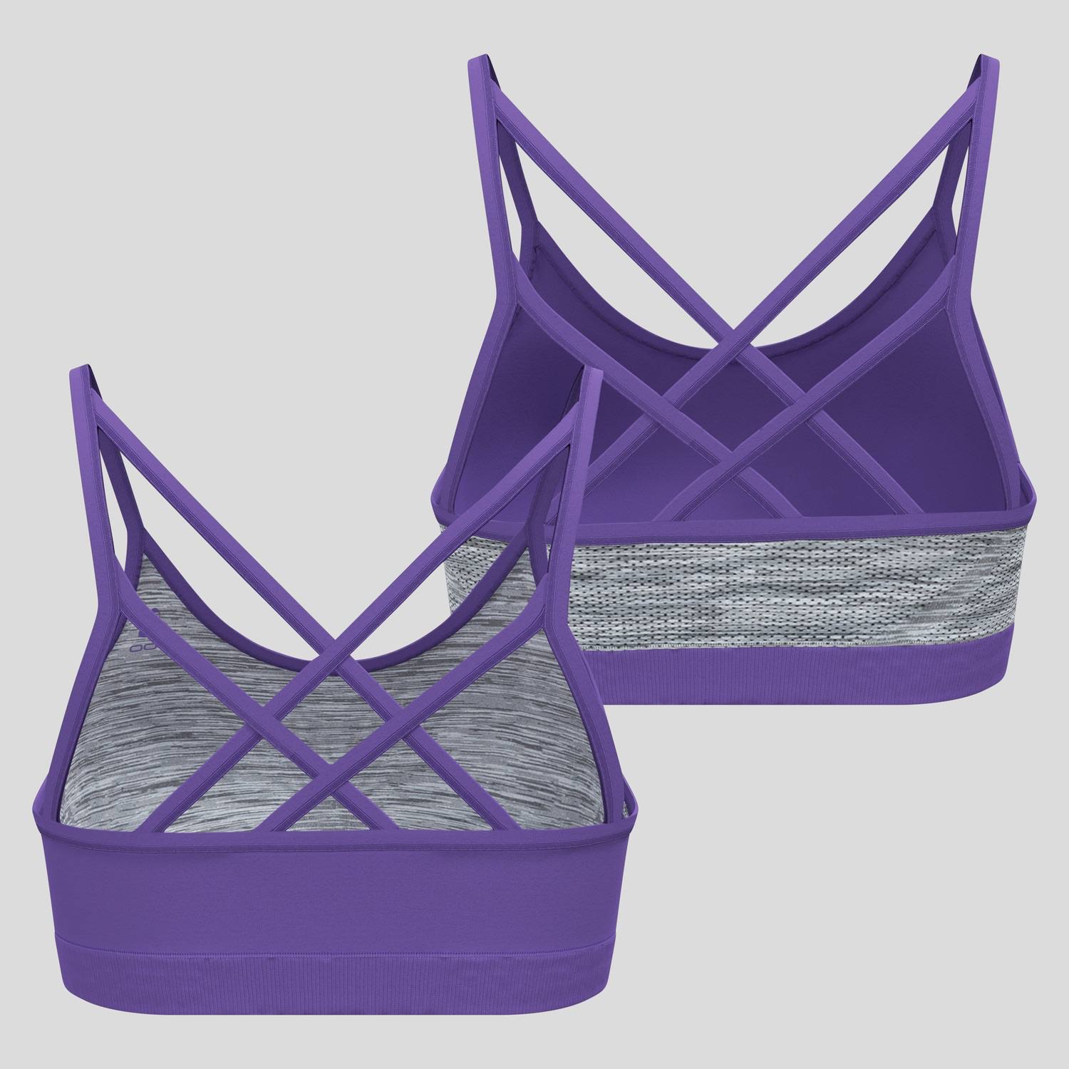 Odlo The Seamless soft-support reversible sports bra Afterparty / Melange grey 02