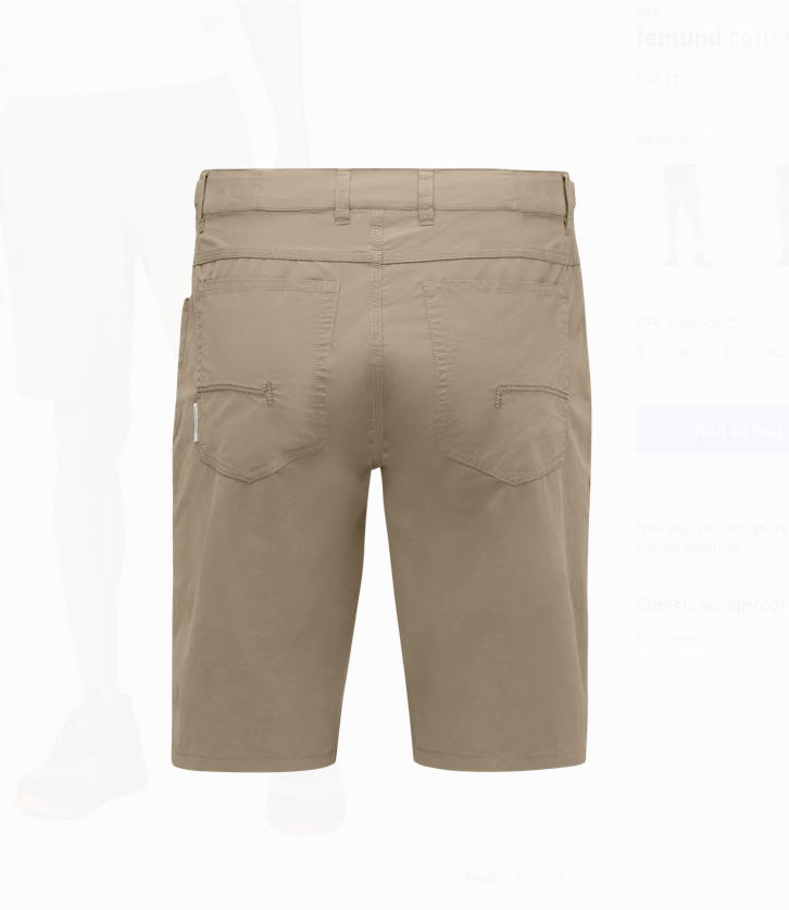 Norrøna Men's Femund Cotton Shorts Winter Twig 06