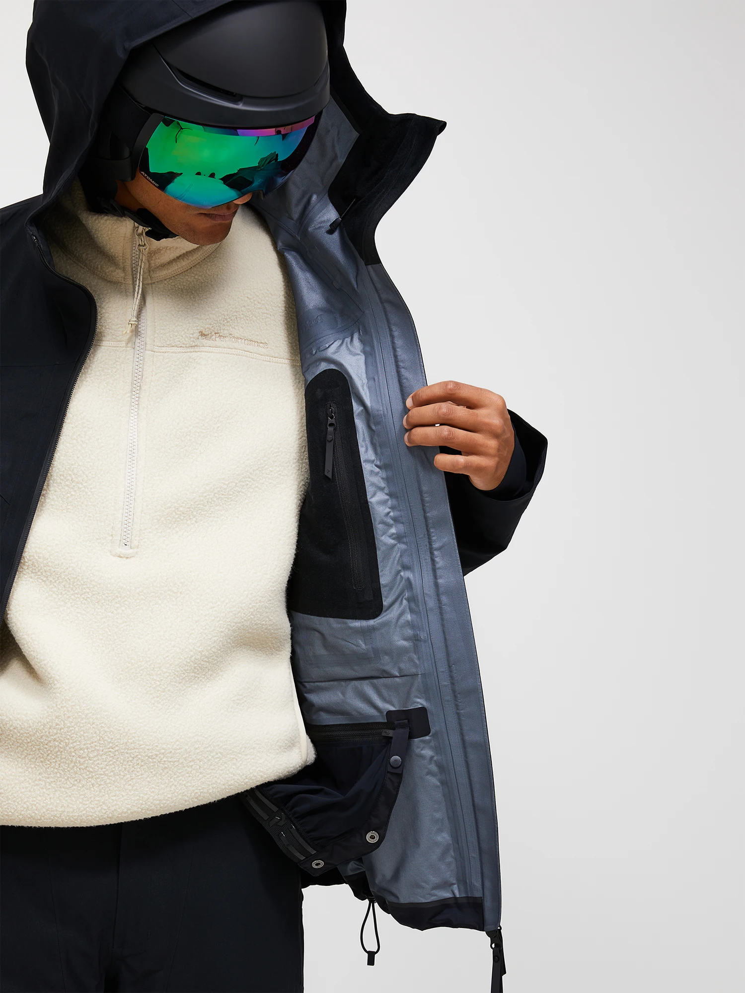 Peak Performance Men's Alpine GTX C-Knit 3L Shell Jacket Musta 10