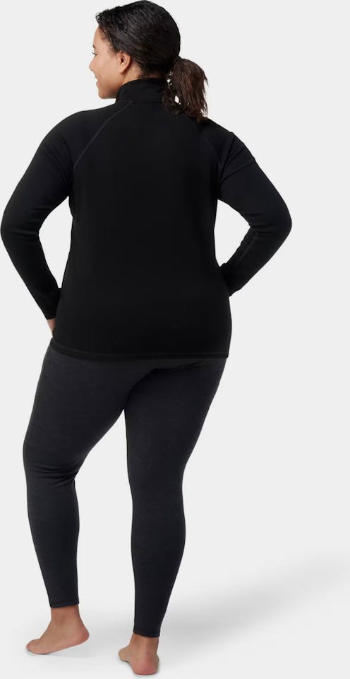 SmartWool Women's Classic Merino Plus 1/4 Zip Long Sleeve Black 03