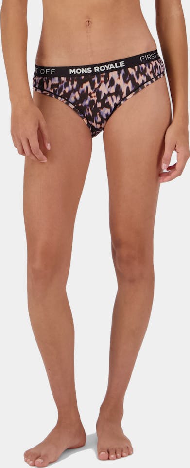 Mons Royale Women's Folo Merino Briefs Rock leopard 01