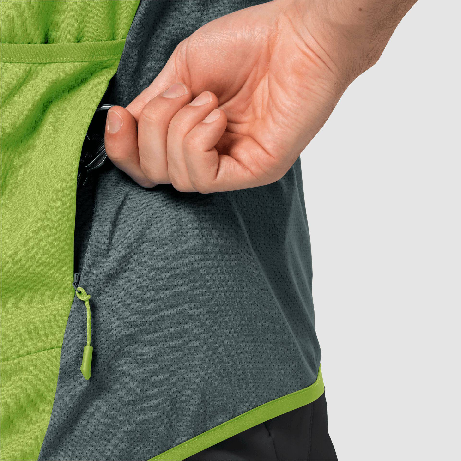 Jack Wolfskin Tourer Halfzip Tee M Lime 05