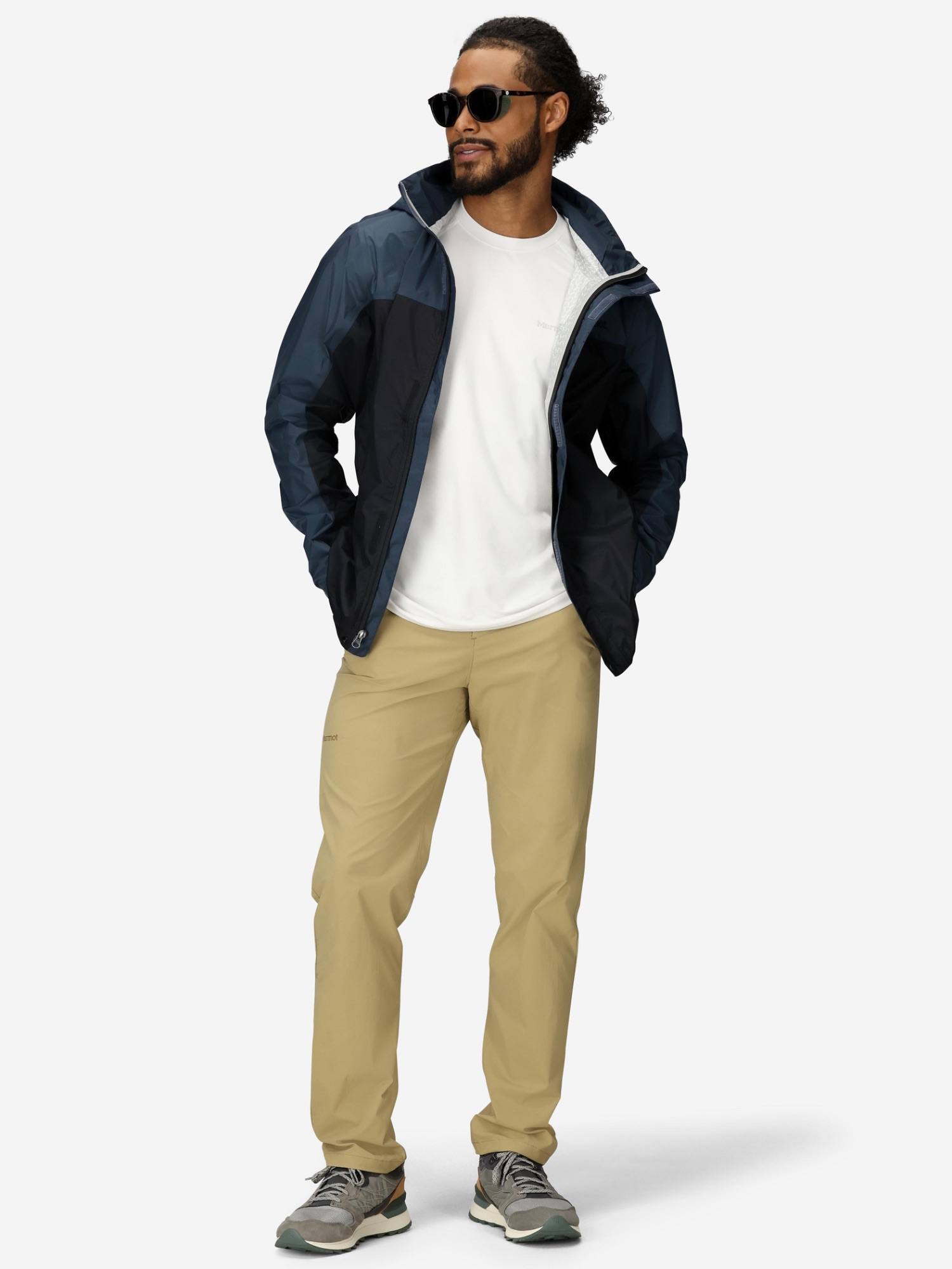 Marmot Men's Precip Eco Jacket Black/Thunderhead 09