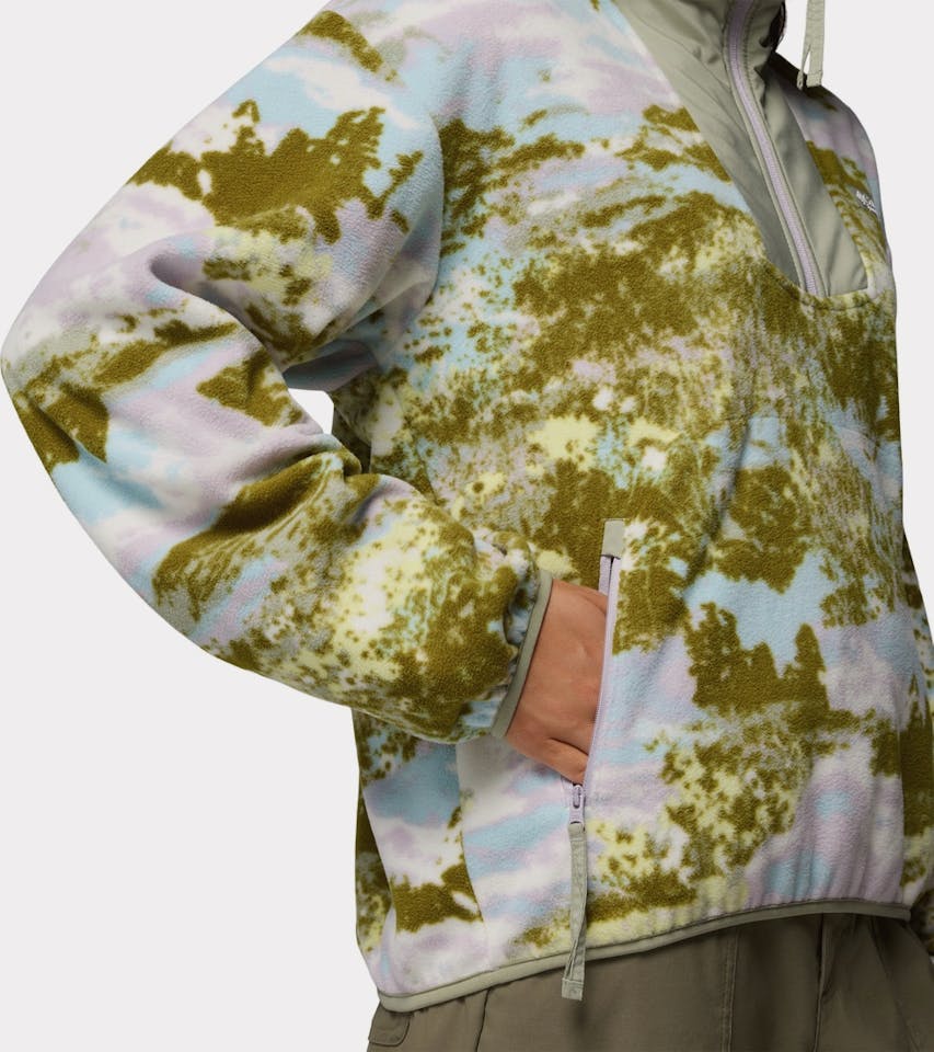 Columbia Women's Sequoia Grove Print Half Zip Fleece Citrus 04