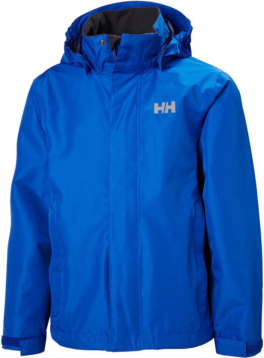Helly Hansen Kids Vintage Helly Hansen Blue Lightweight Windbreaker Hooded Nylon Jacket Small 