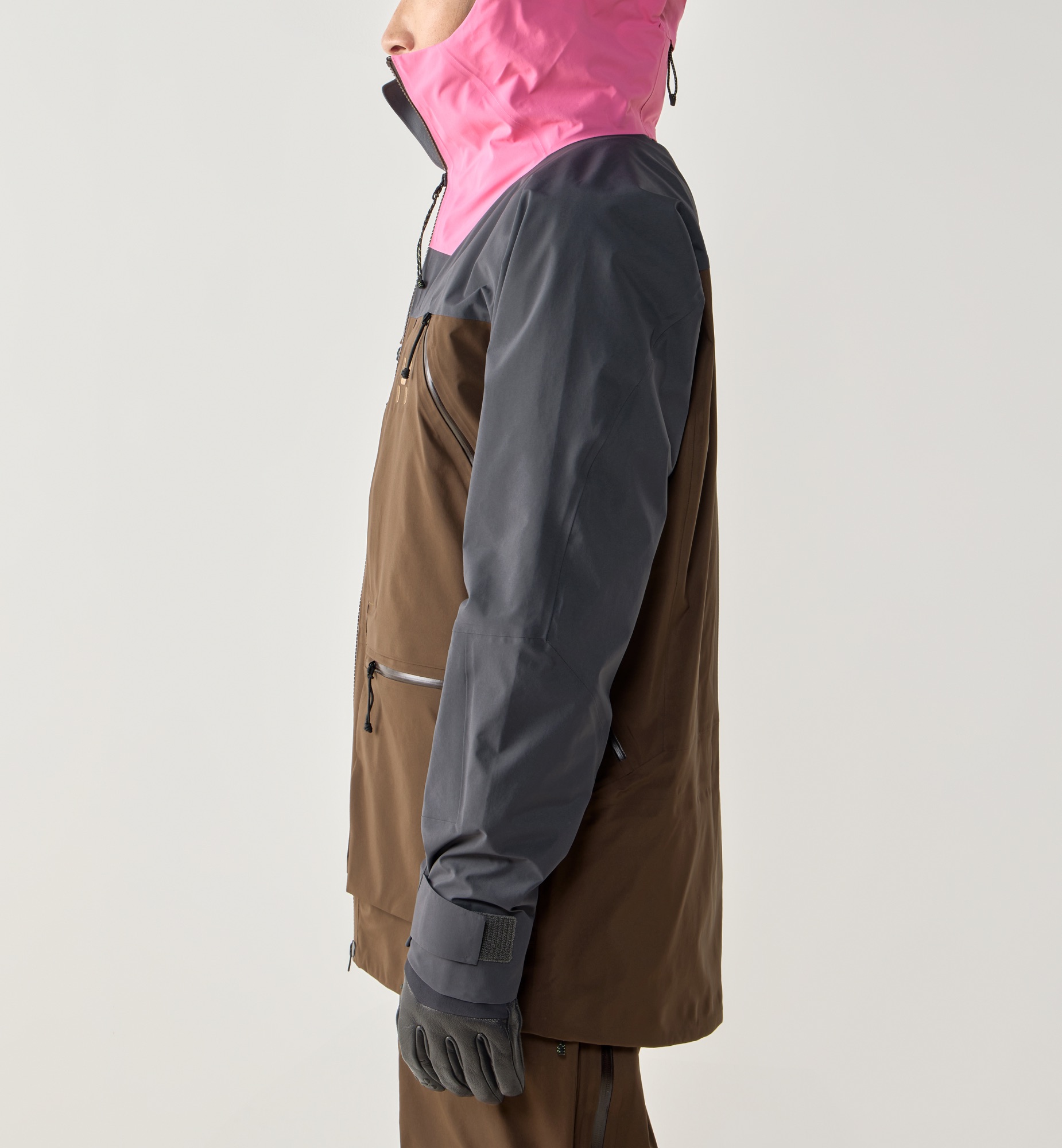 Haglöfs Men's Vassi GTX Pro II Jacket Lantana Pink / Woodland Brown 05