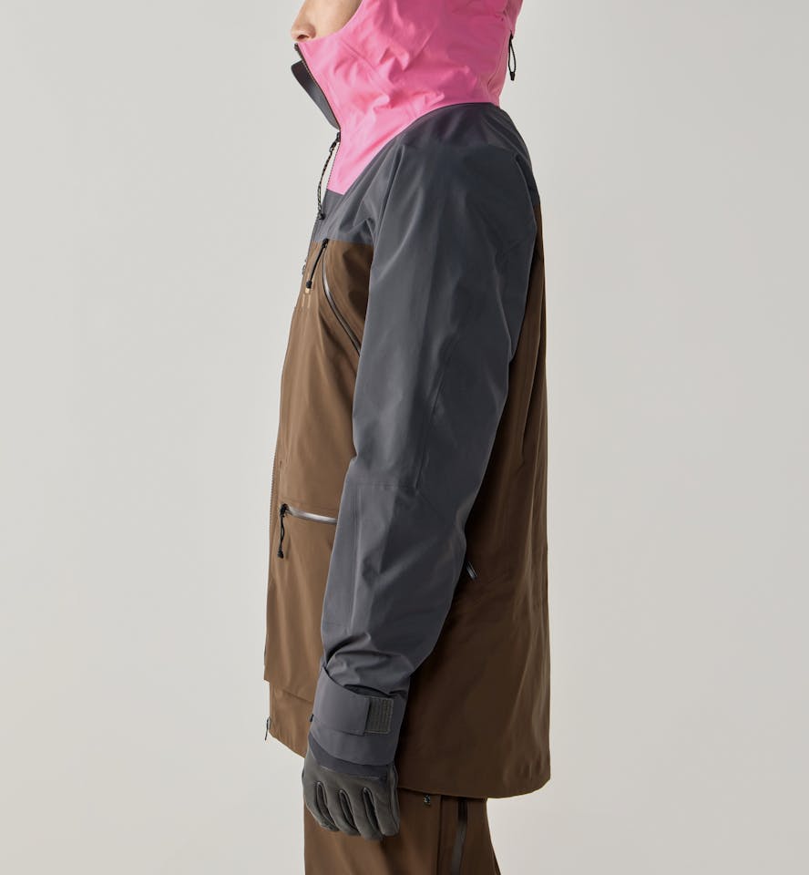 Haglöfs Men's Vassi GTX Pro II Jacket Lantana Pink / Woodland Brown 05