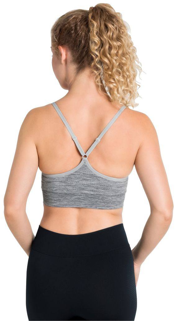 Odlo Women's PADDED SEAMLESS SOFT 2.0 Sports Bra Vaaleanharmaa 03