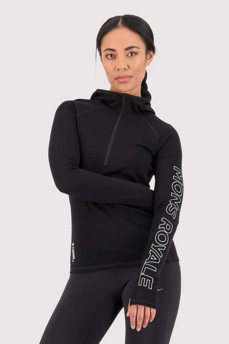 Mons Royale Bella Tech Women's Hood Musta 03
