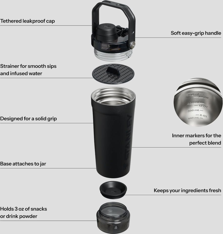 Stanley Activate Shaker 0,6 Musta 02