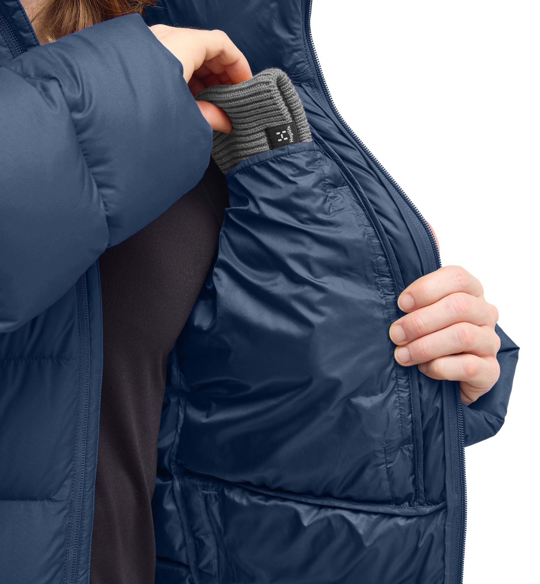 Haglöfs Men's Rosson Down Hood - Miesten untuvatakki Tarn Blue 12