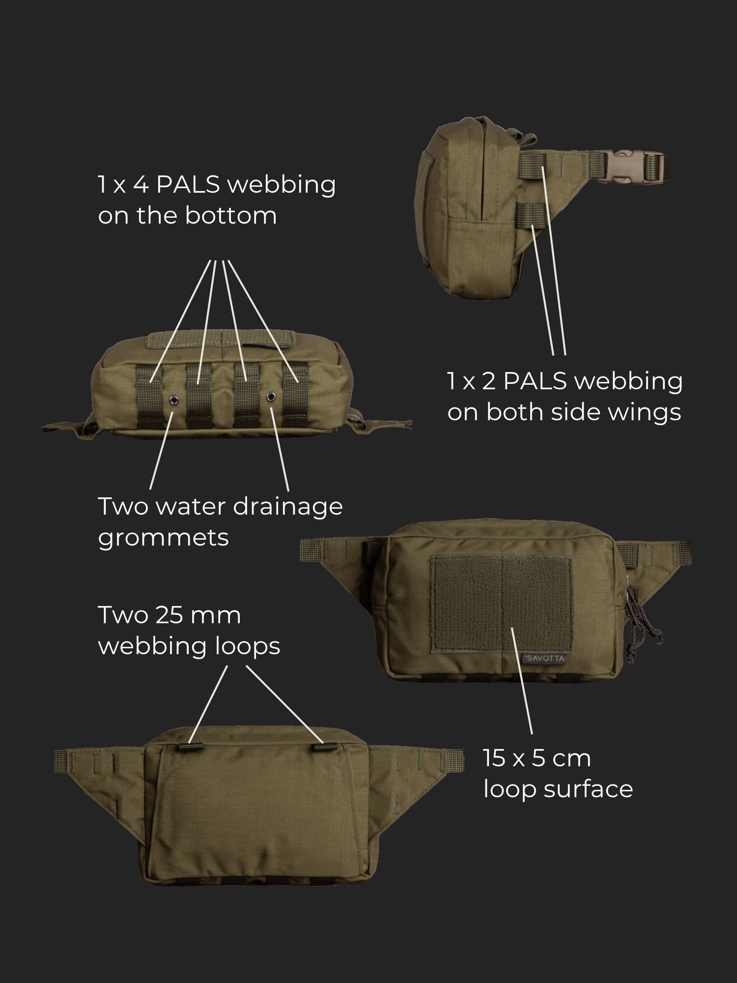 Savotta Suur-Kukkaro Green 08