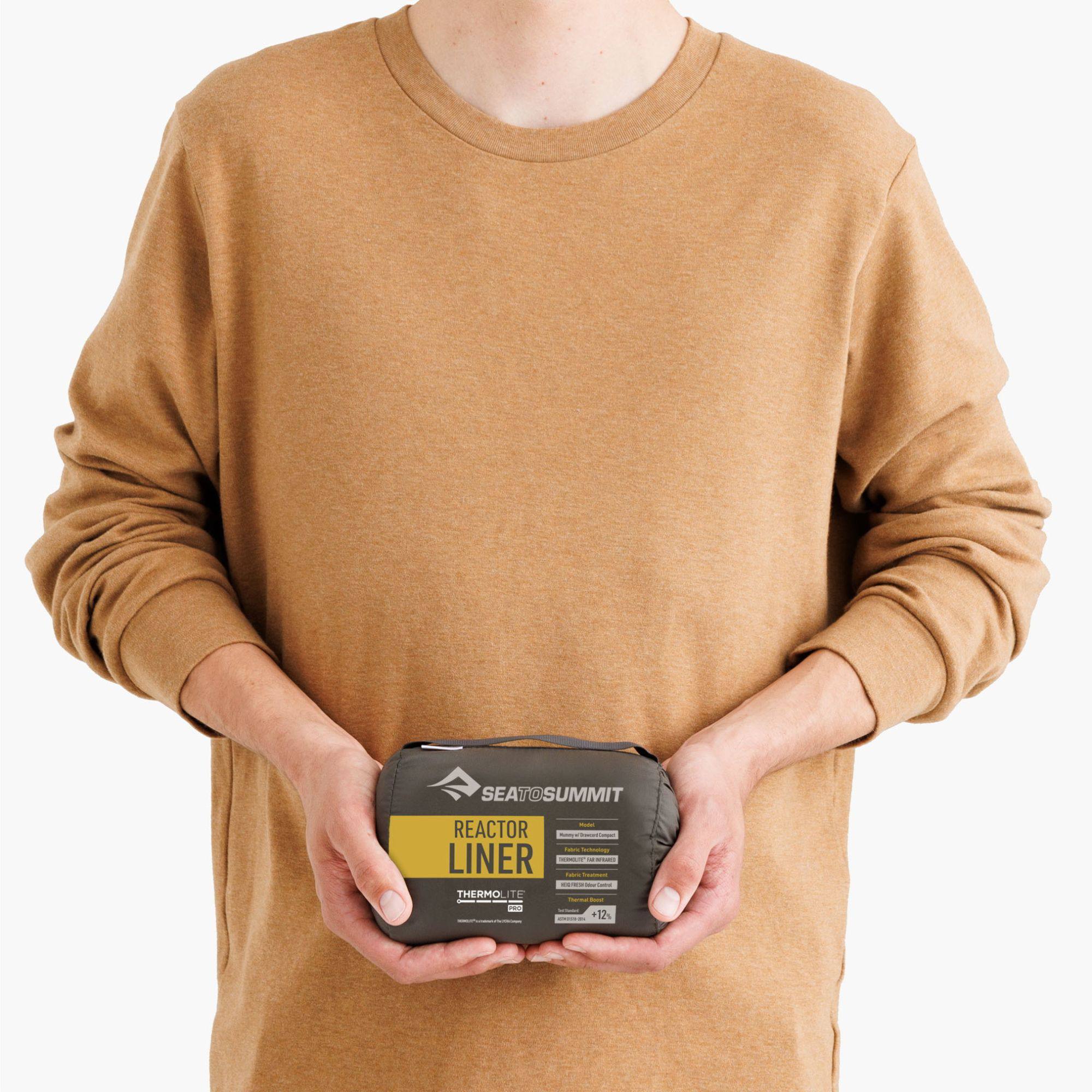 Sea To Summit Reactor Mummy With Drawcord Keltainen 06