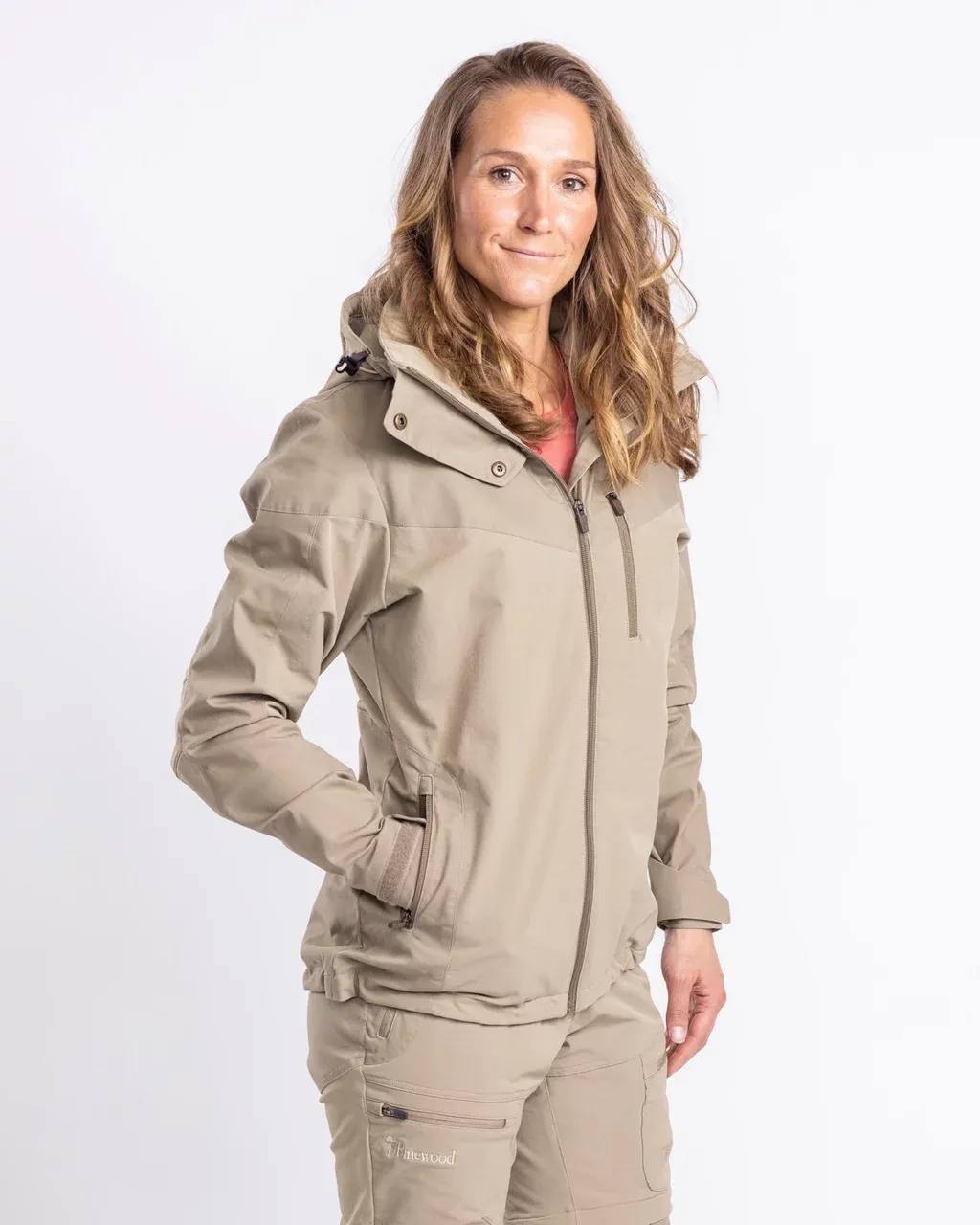 Pinewood Finnveden Hybrid Women's Jacket Light Khaki 05