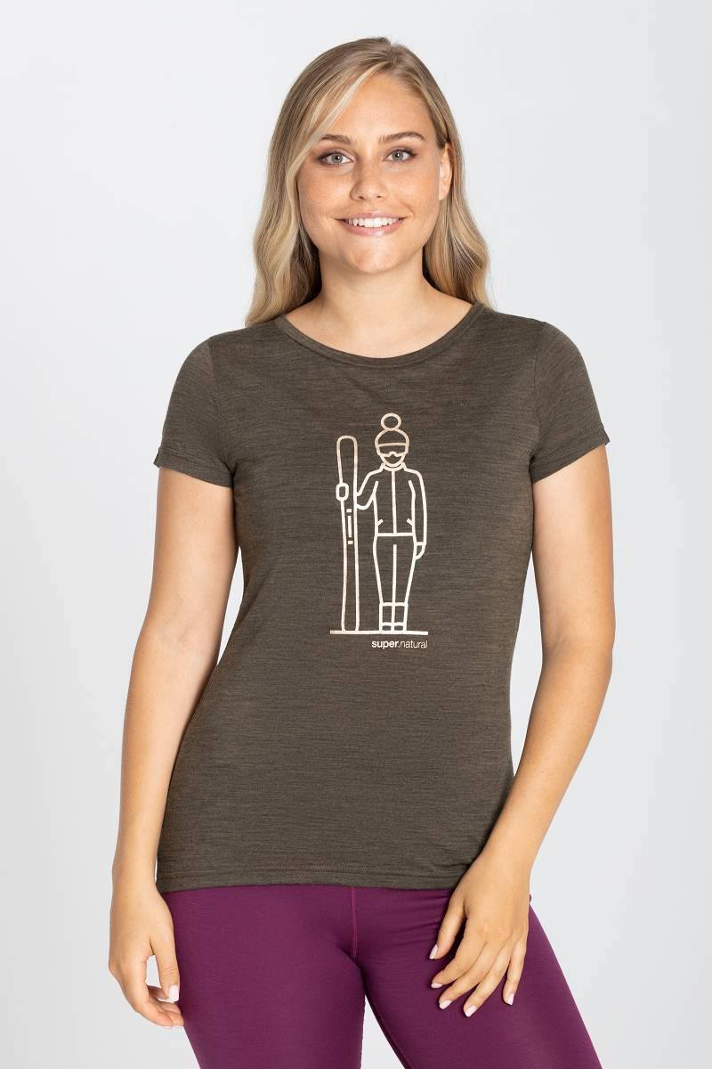 Supernatural W Skieuse Tee Brown / Yellow 02