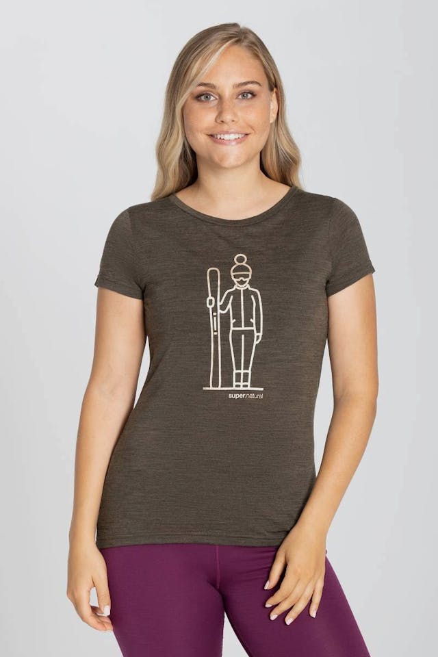 Supernatural W Skieuse Tee Brown / Yellow 02