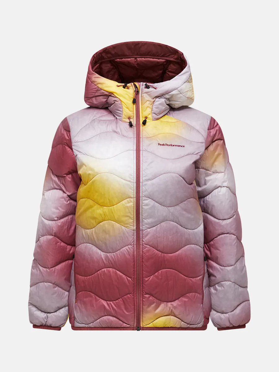 Women's Helium AOP Down Hood - Легкий женский пуховик