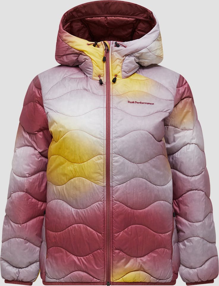Peak Performance Women's AOP Helium Down Hood Monivärinen 06