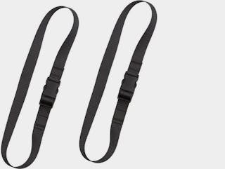 Pack straps, SR buckle, 2 pcs, 80 cm, black