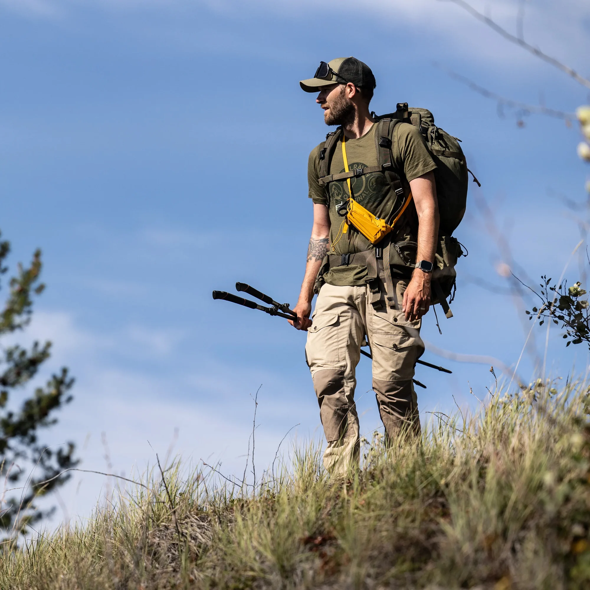 Fjällräven Abisko Bottle Pocket Sinappi 09