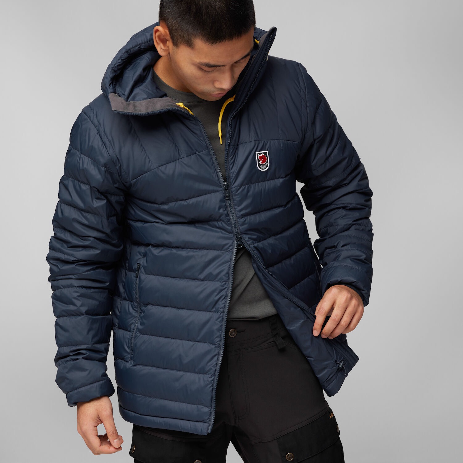 Fjällräven Men's Expedition Pack Down Hoodie - Miesten kevytuntuvatakki Navy 07