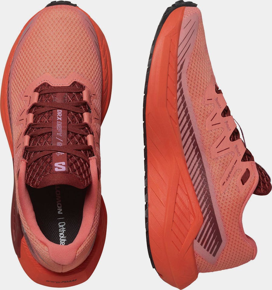 Salomon Women's DRX Defy Gravel Vaaleanpunainen/Tummanpunainen 03