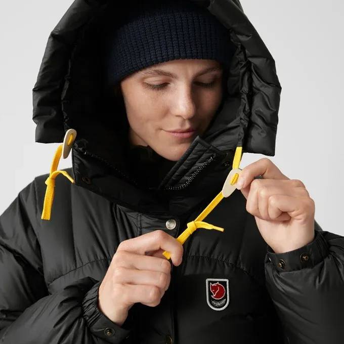 Fjällräven Women's Expedition Long Down Parka - Naisten untuvatakki Musta 11