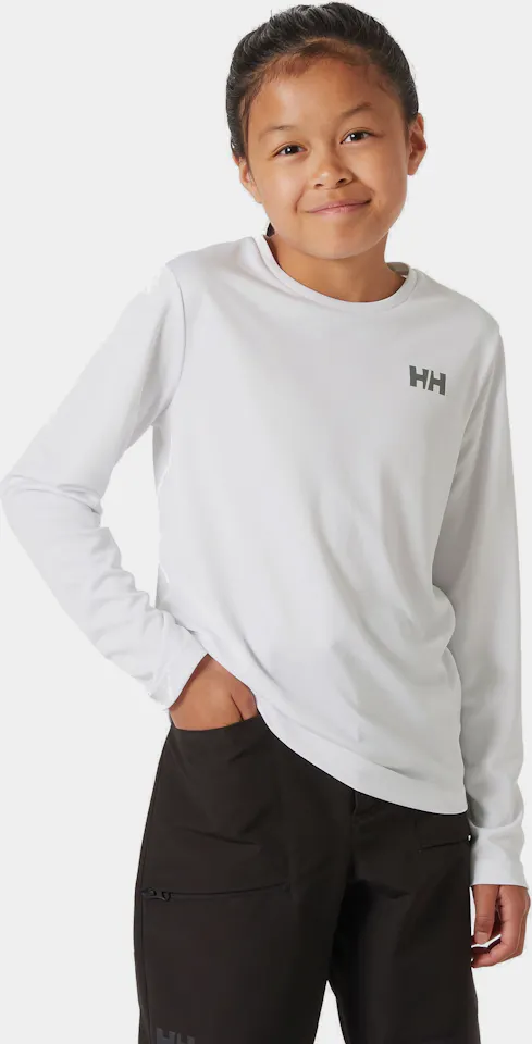 Helly Hansen Junior's Tech Long Sleeve Crew White 01