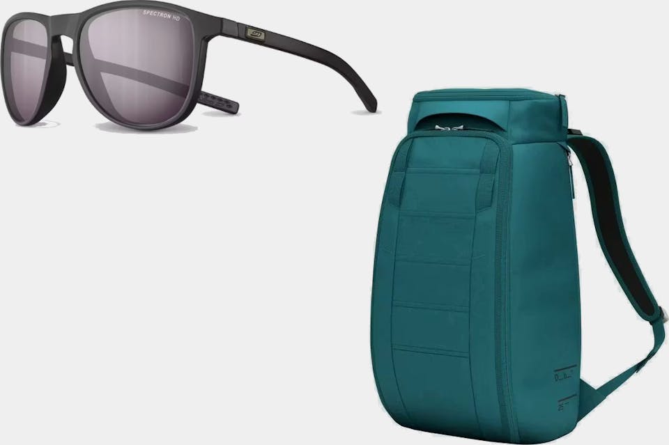 DB Hugger 25L & Julbo Canyon Matte Black SP3 Musta 01