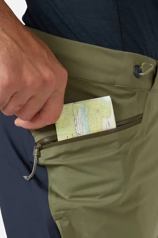 Rab Men's Cinder Kinetic Shorts Light Khaki 07