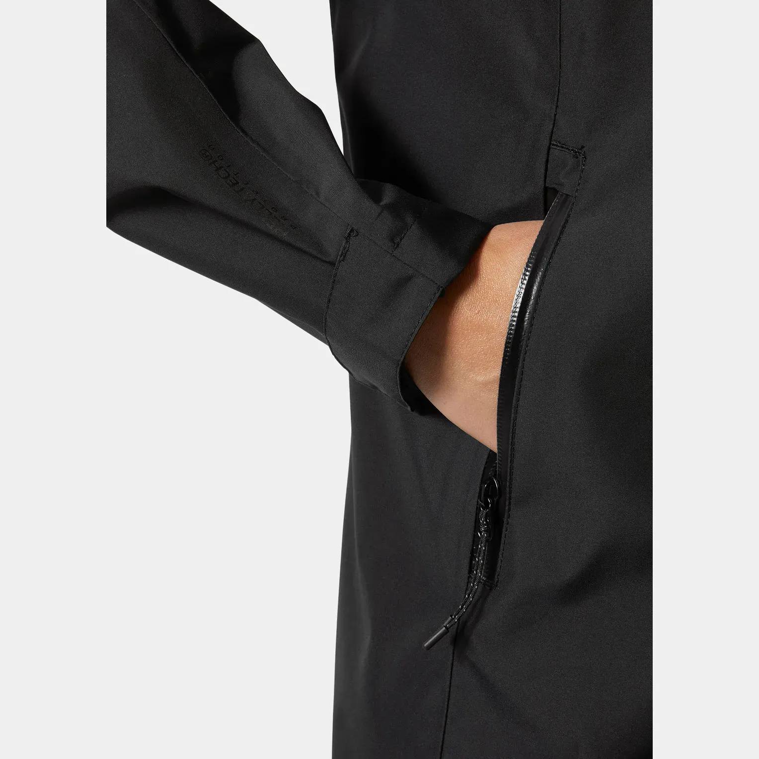 Helly Hansen Women's ACT Voyage Ocean Bound Raincoat Black 04