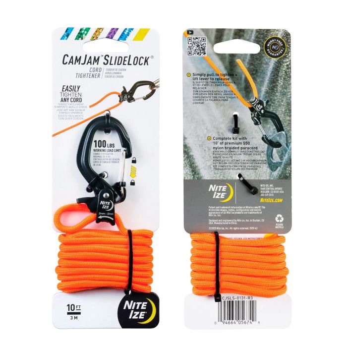 Nite Ize Camjam Slidelock Tightener S + Paracord  02