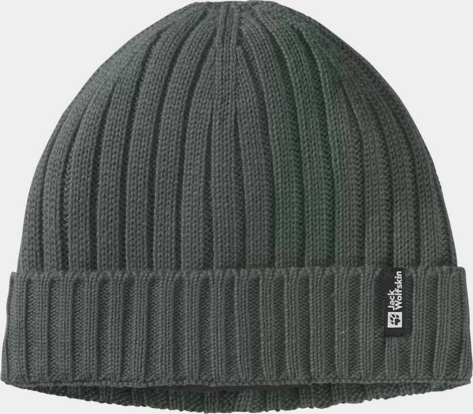 Jack Wolfskin Rib Knit Beanie Slate 01