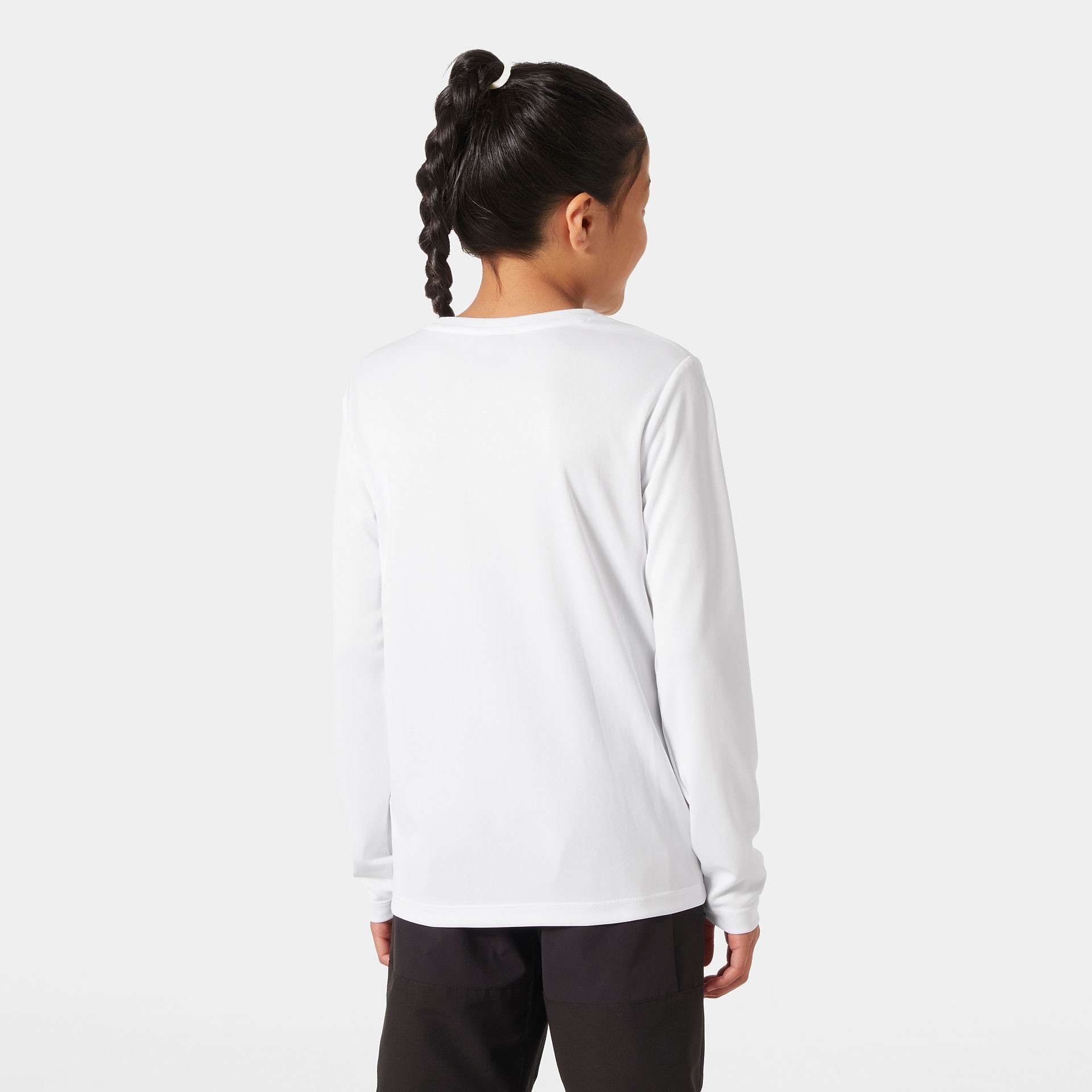 Helly Hansen Junior's Tech Long Sleeve Crew White 02