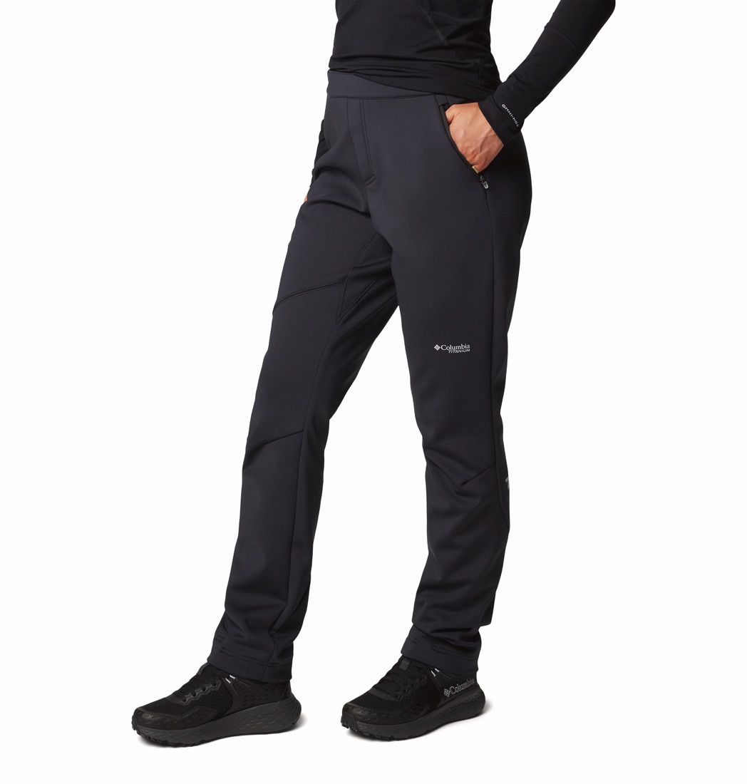 Columbia Women's Vast Canyon High-Rise Softshell Hiking Trousers Black 02