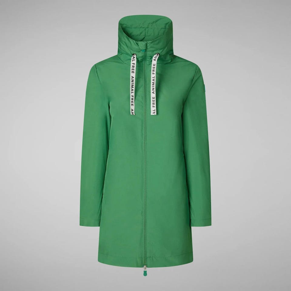 Save The Duck Women's Prisha Rain Coat Forest 01
