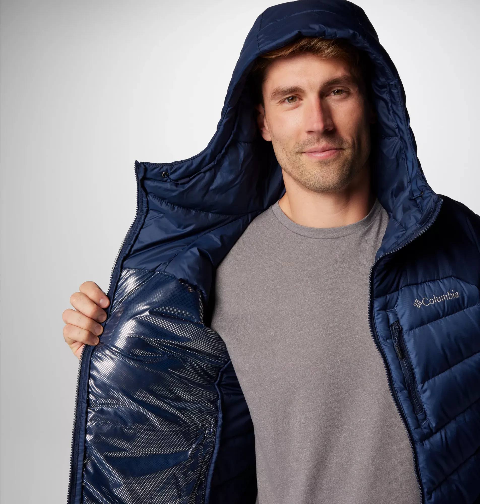 Columbia Men's Autumn Park II Down Hood Jacket - Miesten untuvatakki Dark Mountain 02