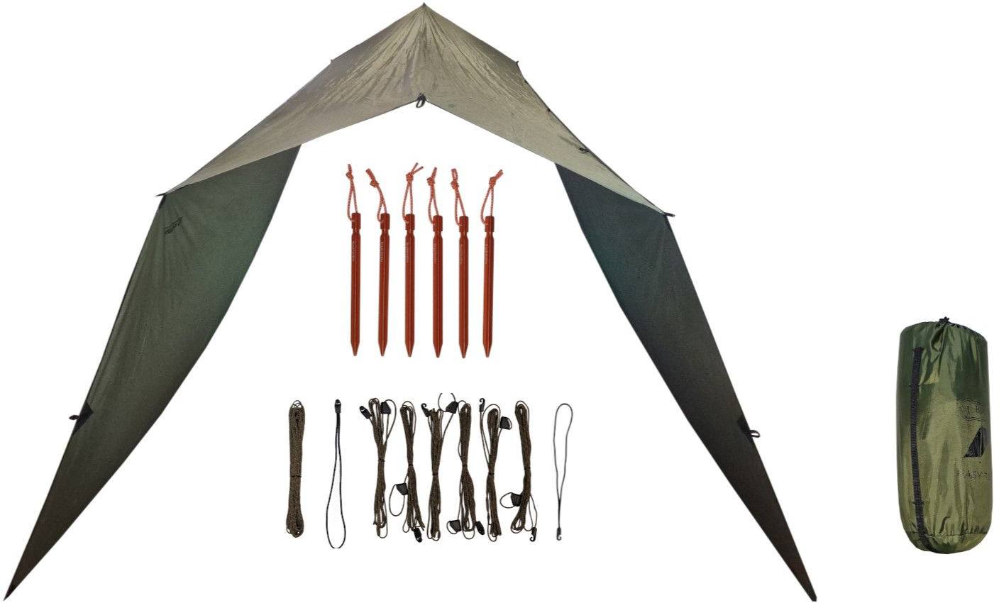 Bushmen Easy Tarp 4x4 Green 02