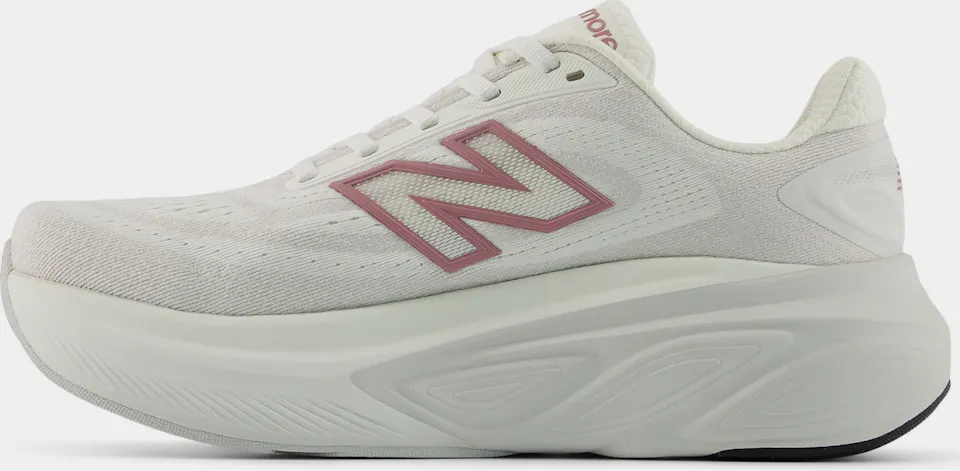 New Balance Women's Fresh Foam More V6 Sea Salt / Rosewood / Grey mat 02
