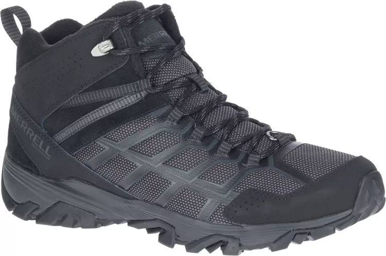 Merrell moab mid black best sale