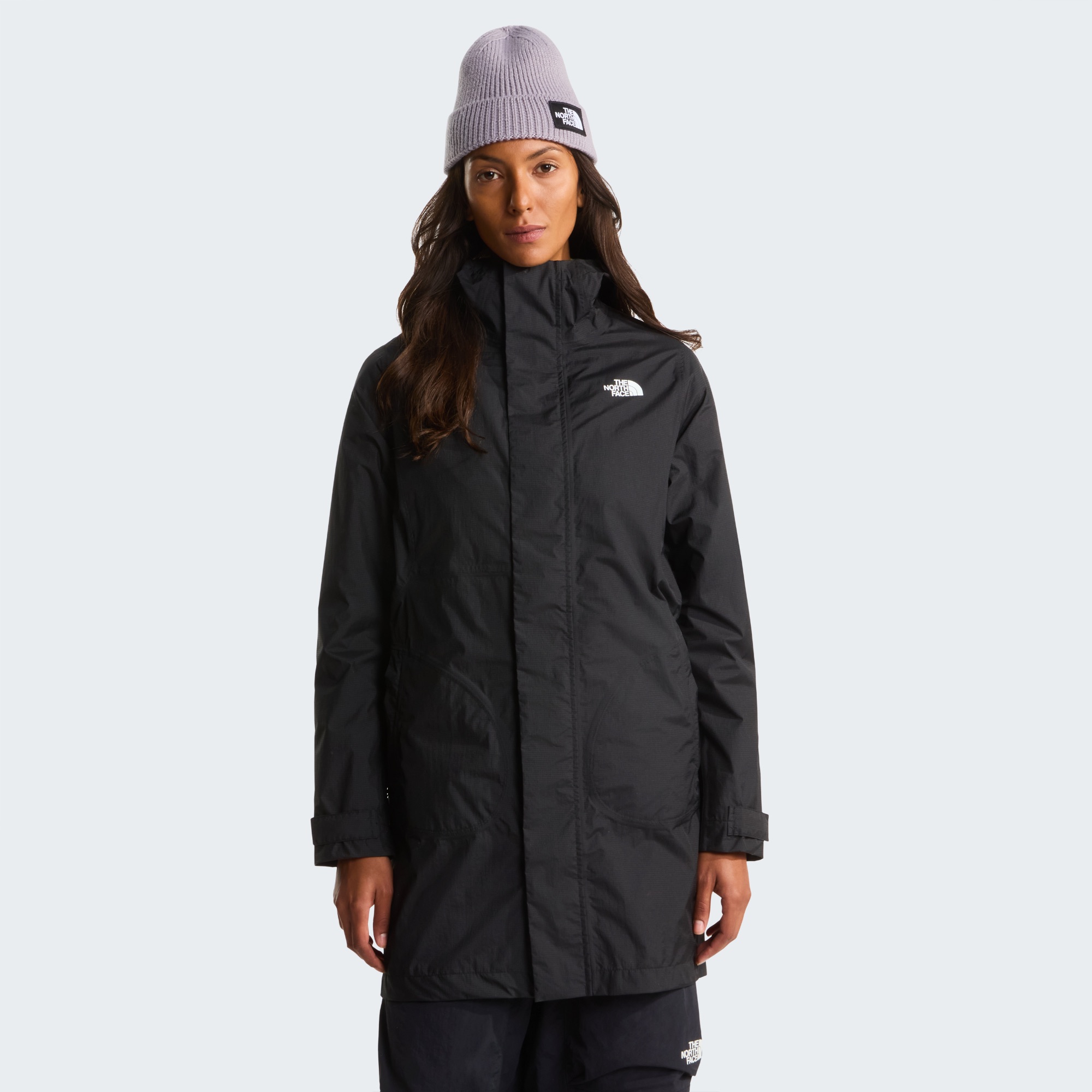 The North Face Women's Packable Shell Parka Musta 05